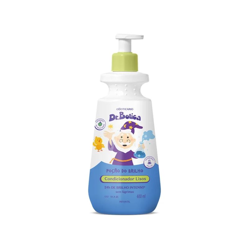 CONDICIONADOR INFANTIL CABELOS LISOS 1A � 2C DR.BOTICA PO��O DO BRILHO 400ML